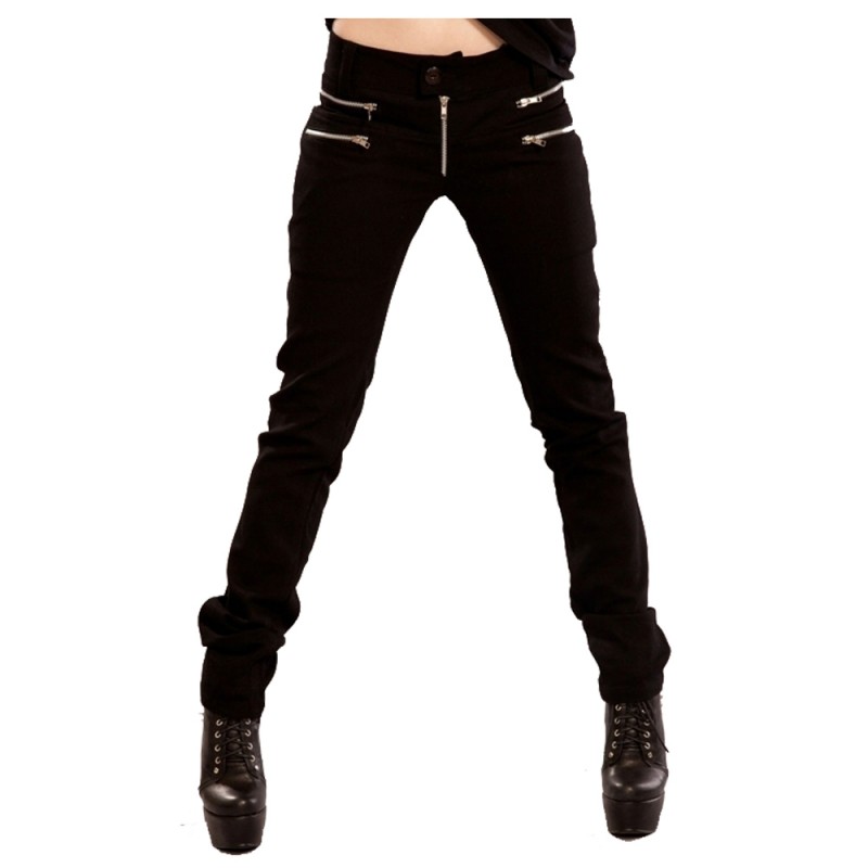 Women Vixxsin Skinny Elastic Goth Pants Women Gothic Pant